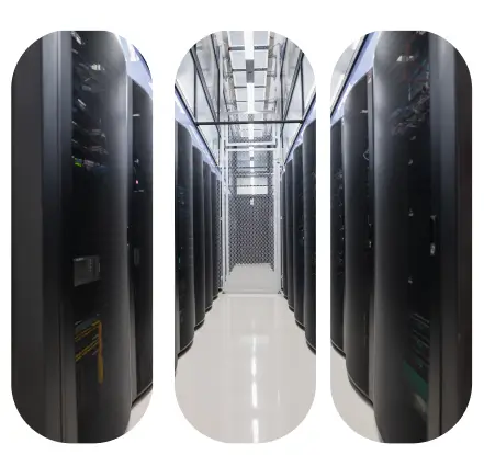 View of the racks inside the data hall of ETIX Bangkok #1 Data Center in Thailand, showcasing advanced infrastructure and efficient layout optimized for high-density environments. Designed under a Master Service Agreement with major OTT providers, it aligns with GAFAM and BATX standards, meeting the growing demands of AI-driven operations.