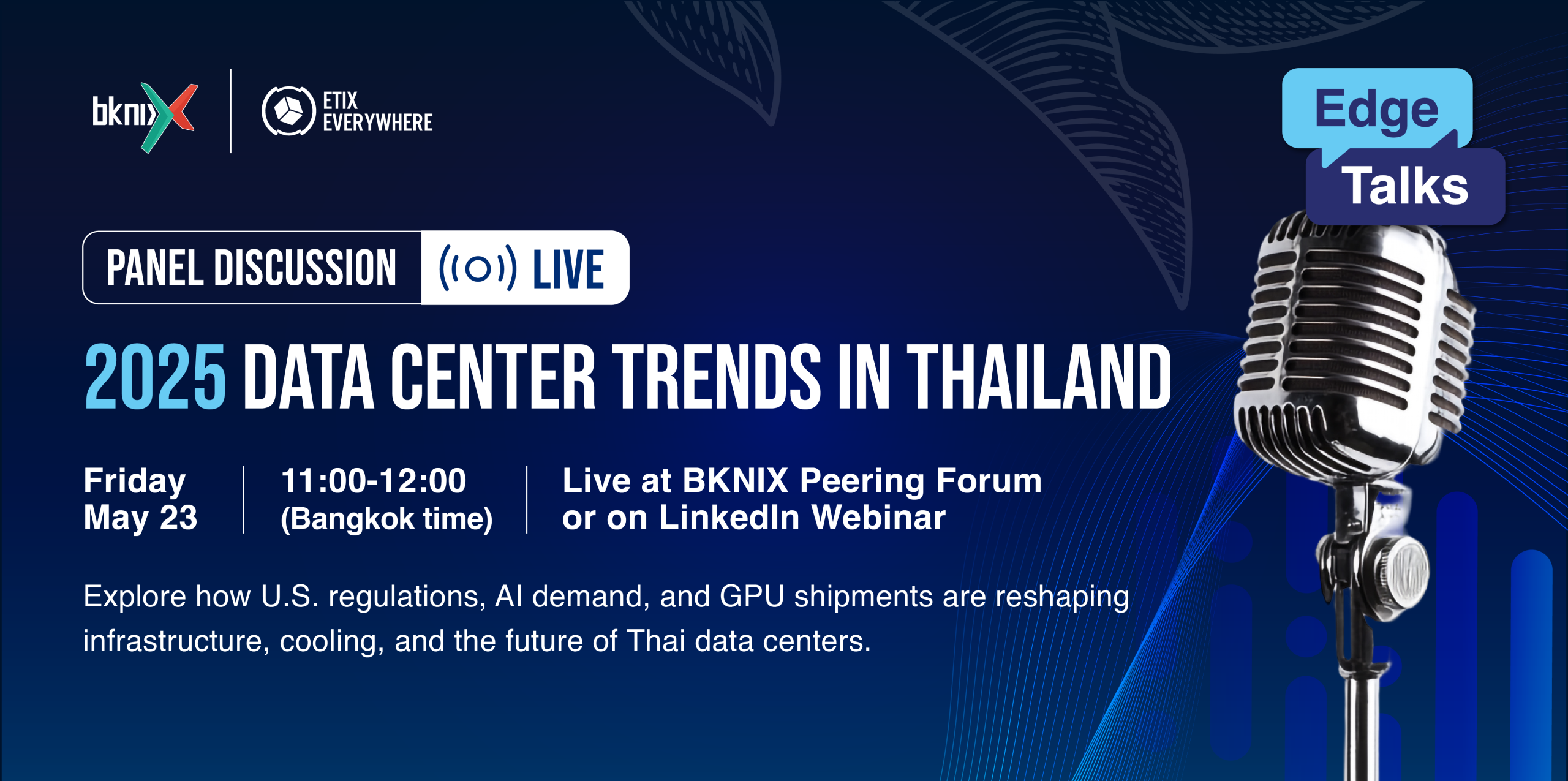 Data center trends in Thailand 2025 event banner